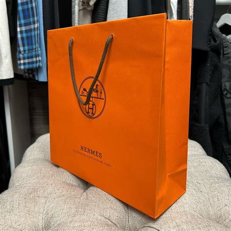 hermes paper shopping bag